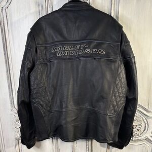 Harley-Davidson Black Leather Motorcycle  Jacket